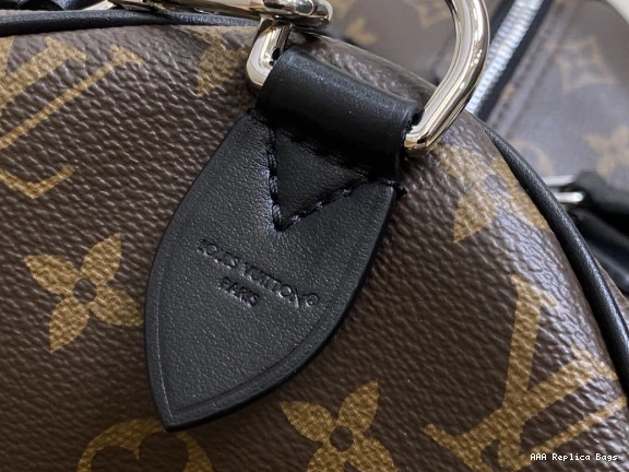 Aaa replica bags Louis Vuitton Dark 30 Soft Speedy 0801